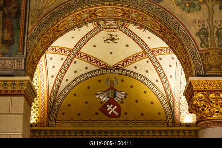 Román csarnok, Szépművészeti Múzeum-stock-foto