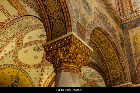 Román csarnok, Szépművészeti Múzeum-stock-foto