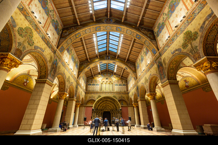 Román csarnok, Szépművészeti Múzeum-stock-foto