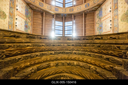 A Freibergi Aranykapu másolata, Román csarnok, Szépművészeti Múzeum-stock-foto