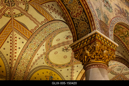 Román csarnok, Szépművészeti Múzeum-stock-foto