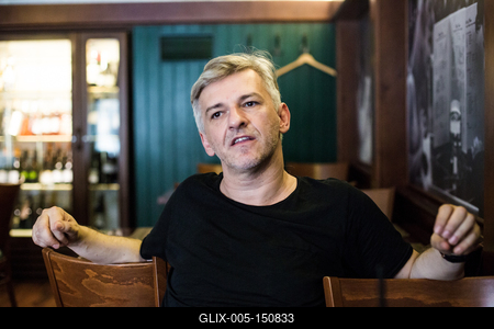 Alföldi Róbert portré-stock-foto