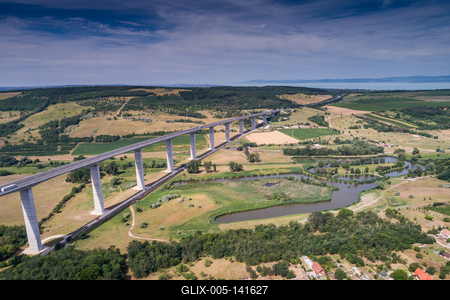 Viaduct of Koroshegy  in Hungary-stock-foto