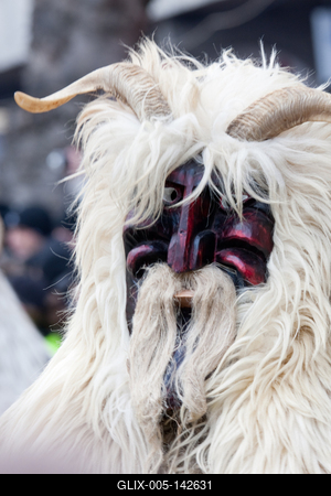 Busójárás Mohácson-stock-foto