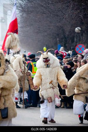 Busójárás Mohácson-stock-foto