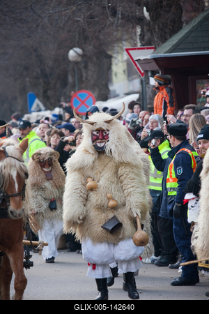 Busójárás Mohácson-stock-foto