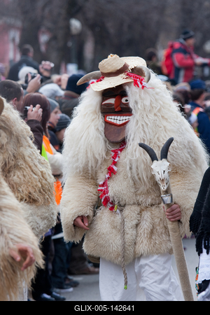 Busójárás Mohácson-stock-foto