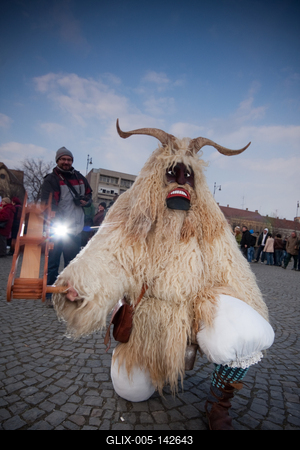Busójárás Mohácson-stock-foto