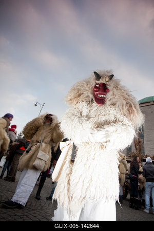 Busójárás Mohácson-stock-foto