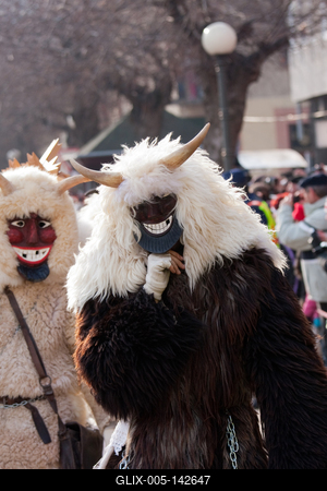 Busójárás Mohácson-stock-foto