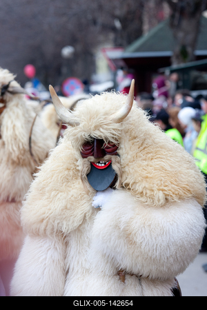 Busójárás Mohácson-stock-foto