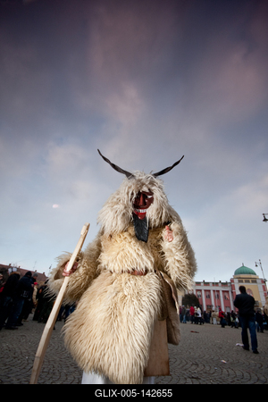 Busójárás Mohácson-stock-foto