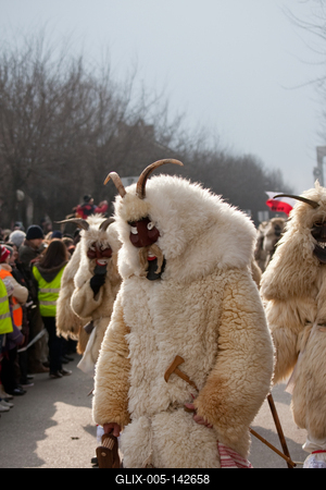 Busójárás Mohácson-stock-foto