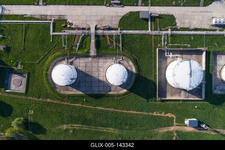 MOL logisztikai telephely-stock-foto