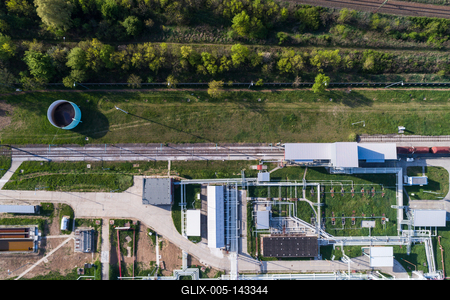 MOL logisztikai telephely-stock-foto