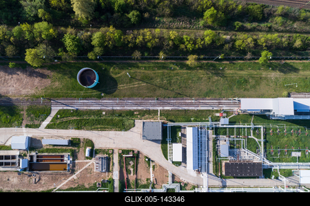 MOL logisztikai telephely-stock-foto