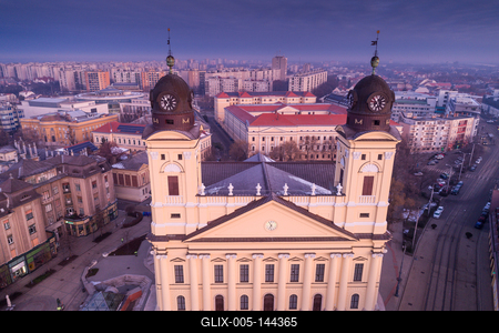 Református nagytemplom, Debrecen-stock-foto