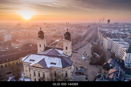 Református nagytemplom, Debrecen-stock-foto