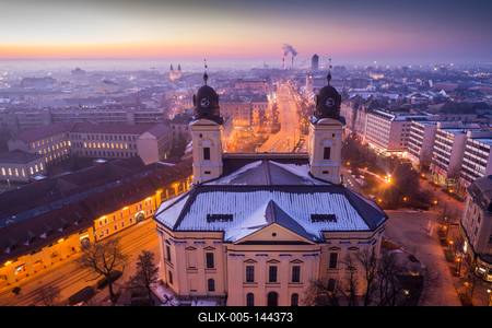 Református nagytemplom, Debrecen-stock-foto