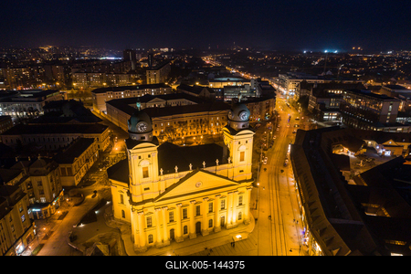 Református nagytemplom, Debrecen-stock-foto