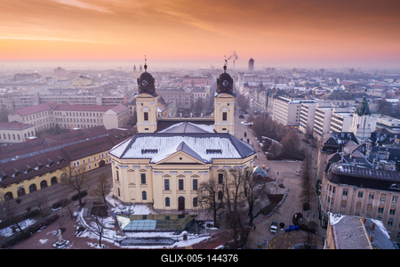 Református nagytemplom, Debrecen-stock-foto