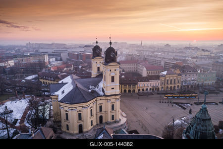 Református nagytemplom, Debrecen-stock-foto
