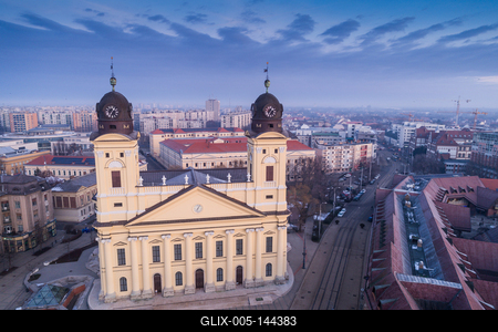 Református nagytemplom, Debrecen-stock-foto