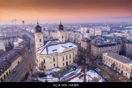 Református nagytemplom, Debrecen-stock-foto