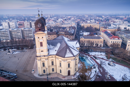 Református nagytemplom, Debrecen-stock-foto