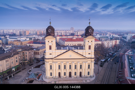Református nagytemplom, Debrecen-stock-foto