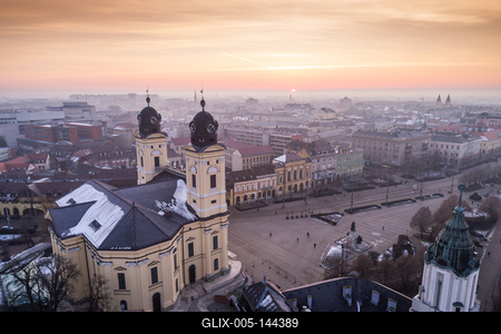 Református nagytemplom, Debrecen-stock-foto