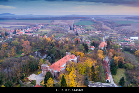 Benyovszky-kastély, Görcsöny-stock-foto