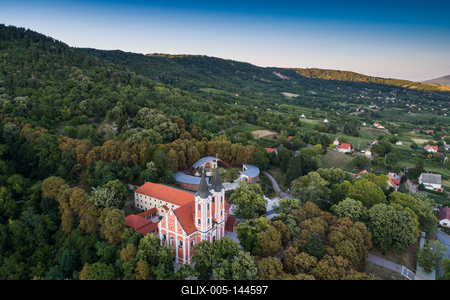 Máriagyűd, Kegytemplom-stock-foto