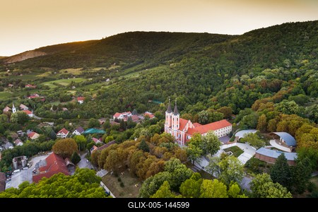 Máriagyűd, Kegytemplom-stock-foto