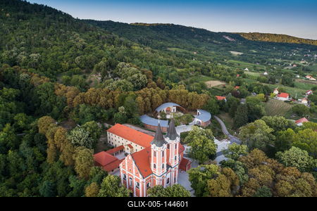 Máriagyűd, Kegytemplom-stock-foto
