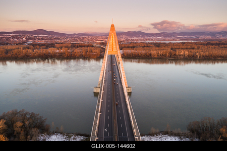 Megyeri híd, Budapest-stock-foto