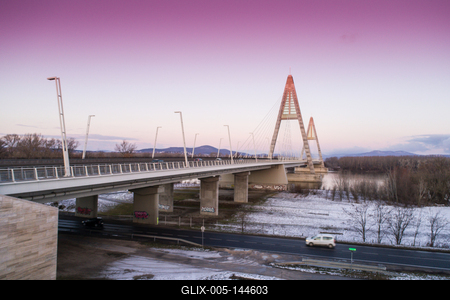 Megyeri híd, Budapest-stock-foto