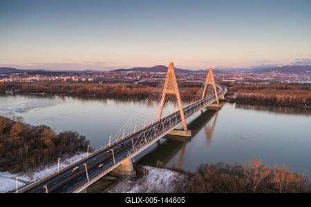 Megyeri híd, Budapest-stock-foto