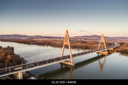 Megyeri híd, Budapest-stock-foto