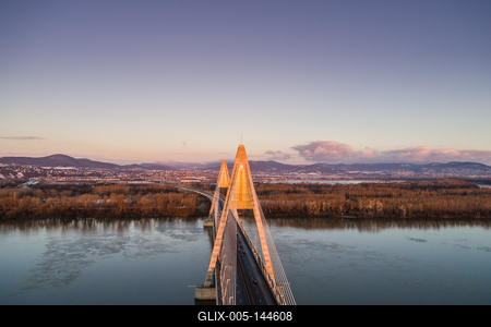 Megyeri híd, Budapest-stock-foto