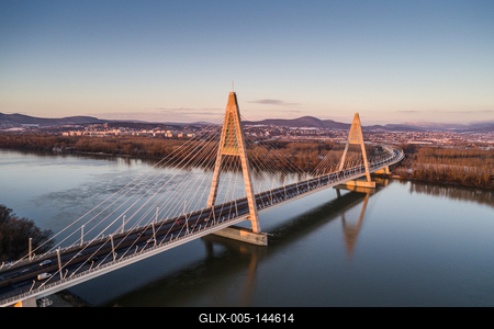 Megyeri híd, Budapest-stock-foto