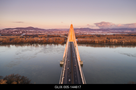 Megyeri híd, Budapest-stock-foto