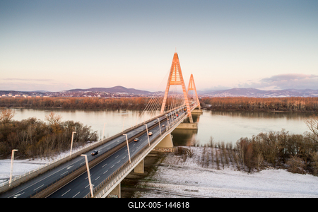 Megyeri híd, Budapest-stock-foto