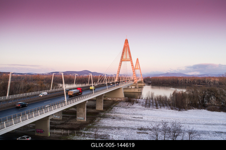 Megyeri híd, Budapest-stock-foto