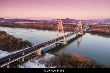 Megyeri híd, Budapest-stock-foto