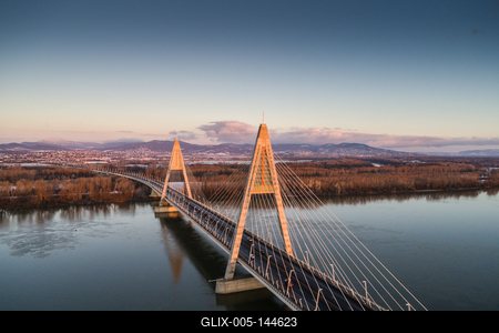 Megyeri híd, Budapest-stock-foto