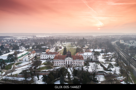 Grassalkovich-kastély. Gödöllő-stock-foto