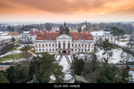 Grassalkovich-kastély. Gödöllő-stock-foto