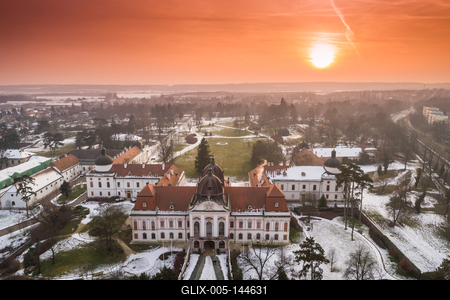 Grassalkovich-kastély. Gödöllő-stock-foto