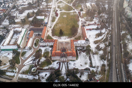 Grassalkovich-kastély. Gödöllő-stock-foto